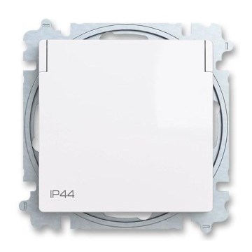 ABB 6619T-A06995 500 - Haushaltssteckdose ohne Rahmen ZONI 250V IP44 weiß
