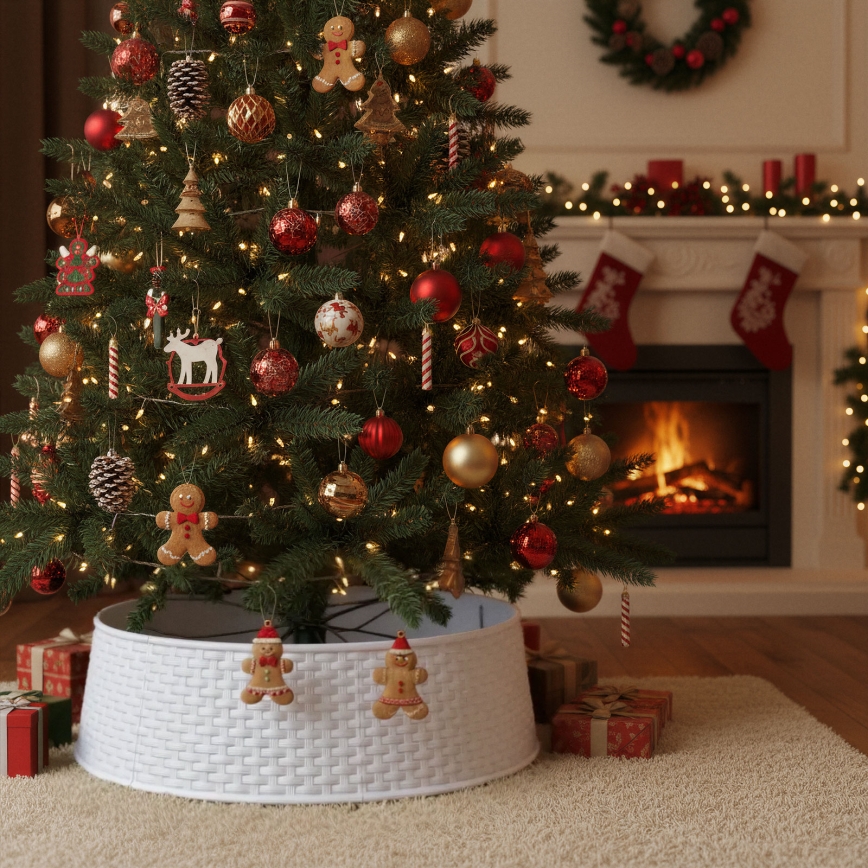 Abdeckung für den Weihnachtsbaumständer, Ø 65 cm, weiß
