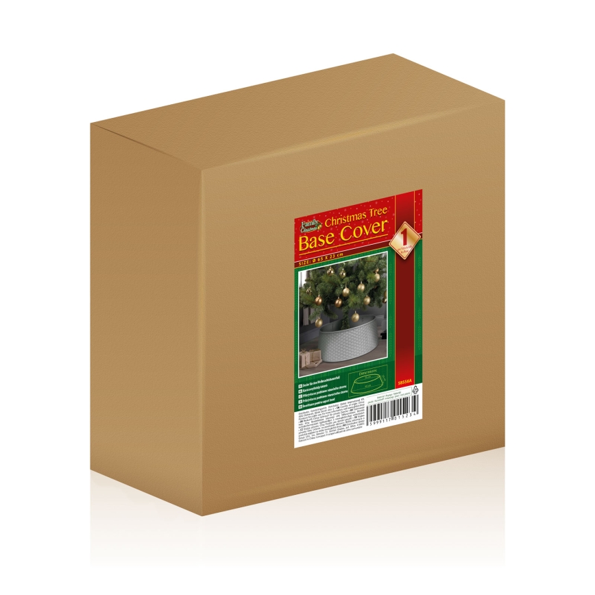 Abdeckung für den Weihnachtsbaumständer, Ø 65 cm, weiß
