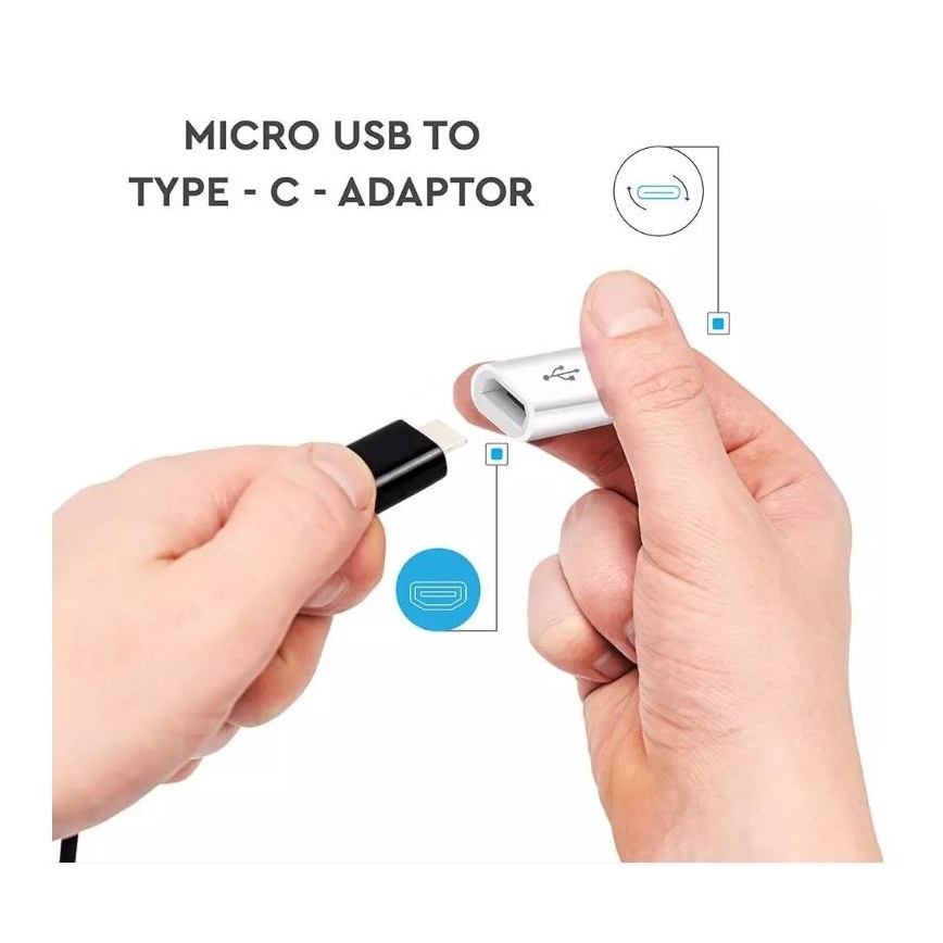 Adapter Micro USB für USB-C weiß