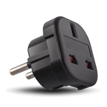 Adapter UK/EU 230V schwarz