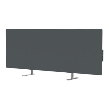 AENO - Elektrisches Smart-Infrarot-Panel mit LED-Anzeige 700W Timer/Thermostat IP44 Wi-fi grau