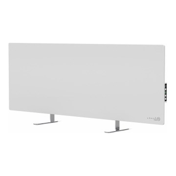 AENO - Elektrisches Smart-Infrarot-Panel mit LED Anzeige 700W Timer/Thermostat IP44 Wi-fi weiß