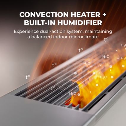 AENO - Intelligenter elektrischer Direktheizer/Konvektor 1000/2000 W, Weiß