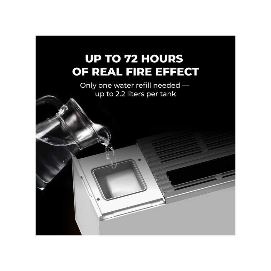 AENO - Intelligenter elektrischer Direktheizer/Konvektor 1000/2000 W, Weiß