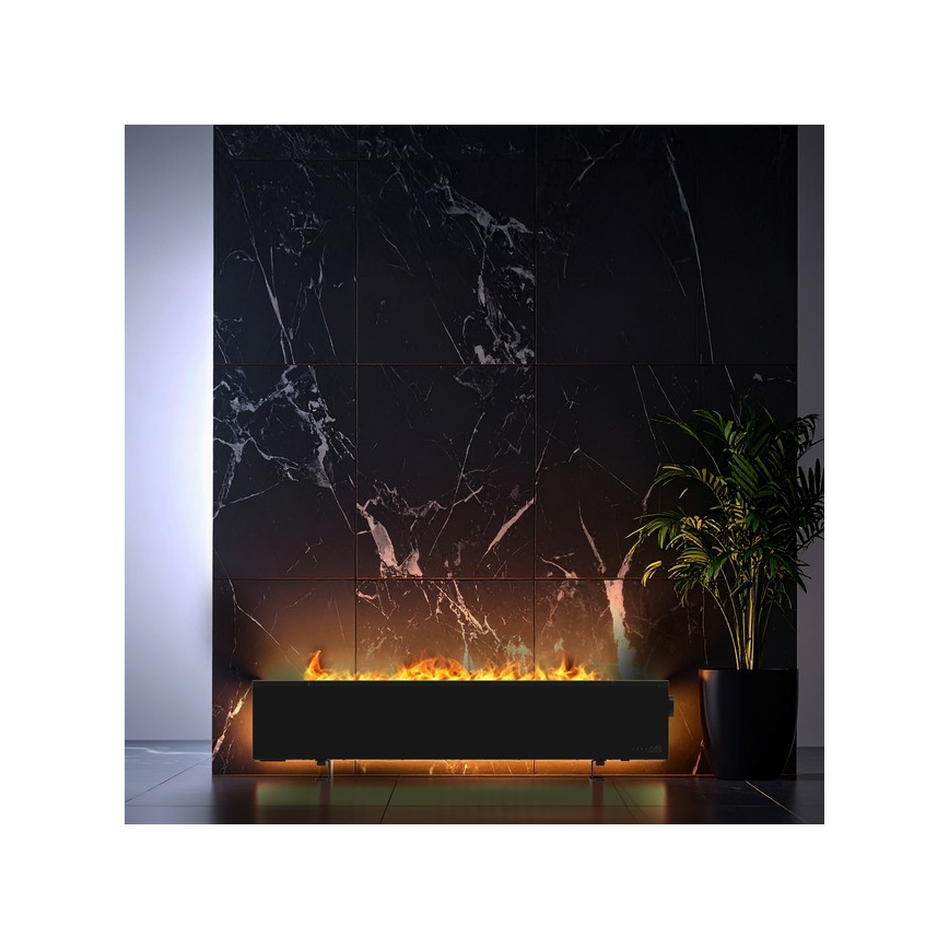 AENO - Intelligenter elektrischer Direktheizer/Konvektor 1000/2000W schwarz