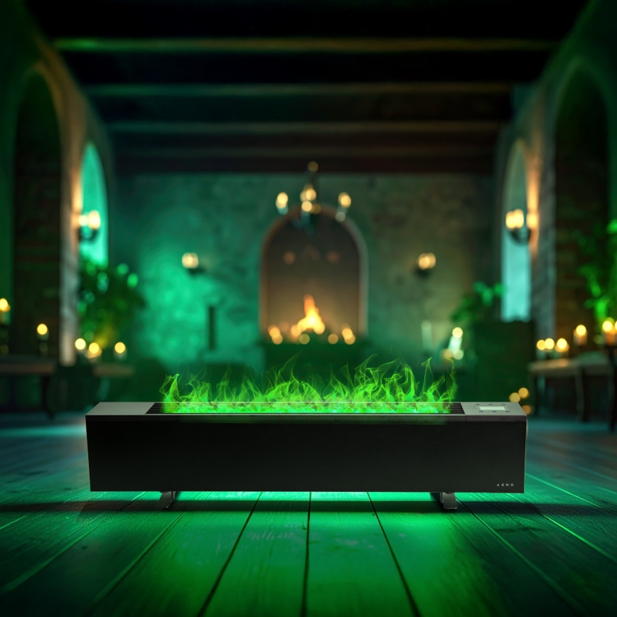 AENO - Intelligenter elektrischer Direktheizkörper/Konvektor 1000/2000 W schwarz