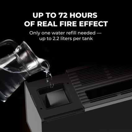 AENO - Intelligenter elektrischer Direktheizkörper/Konvektor 1000/2000 W schwarz