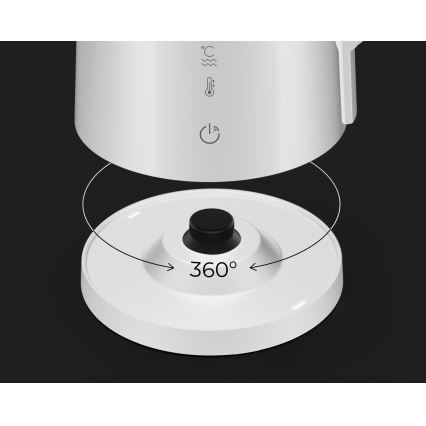 AENO - Intelligenter, schnellkochender Wasserkocher mit LED-Display 1,7 l 2200W/230V weiß