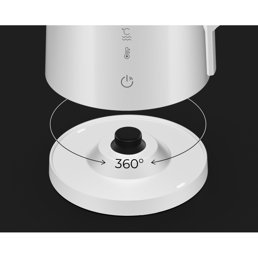AENO - Intelligenter, schnellkochender Wasserkocher mit LED-Display 1,7 l 2200W/230V weiß