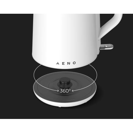 AENO - Schnellkochender Wasserkocher 1,5 l, 2200 W/230 V, weiß