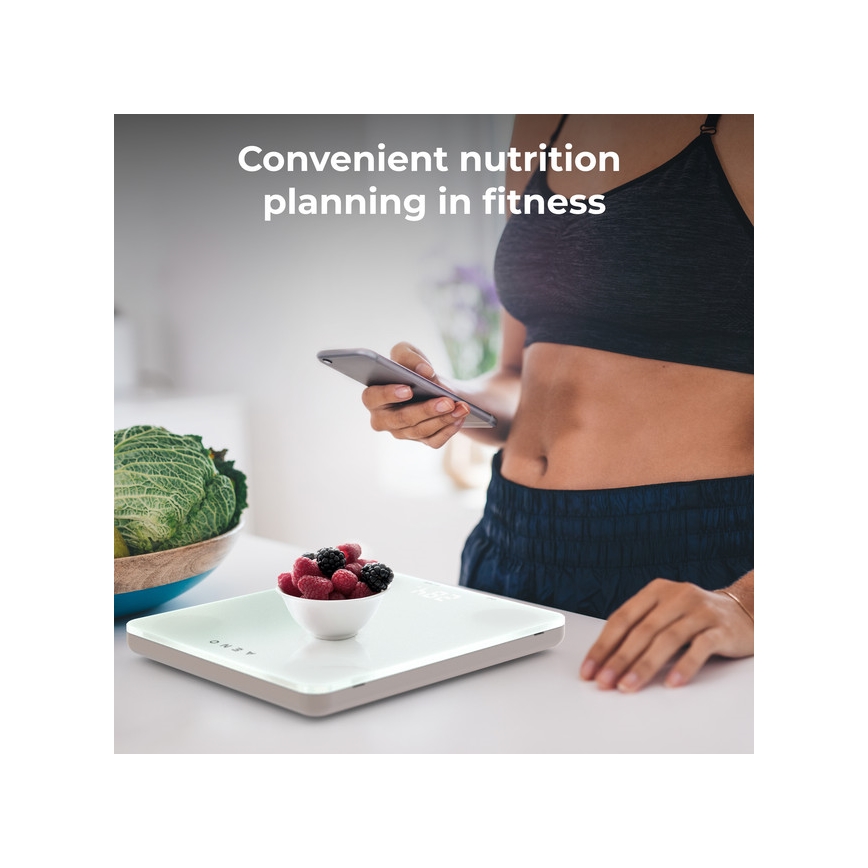 AENO - Smart-Küchenwaage 3xAAA Bluetooth