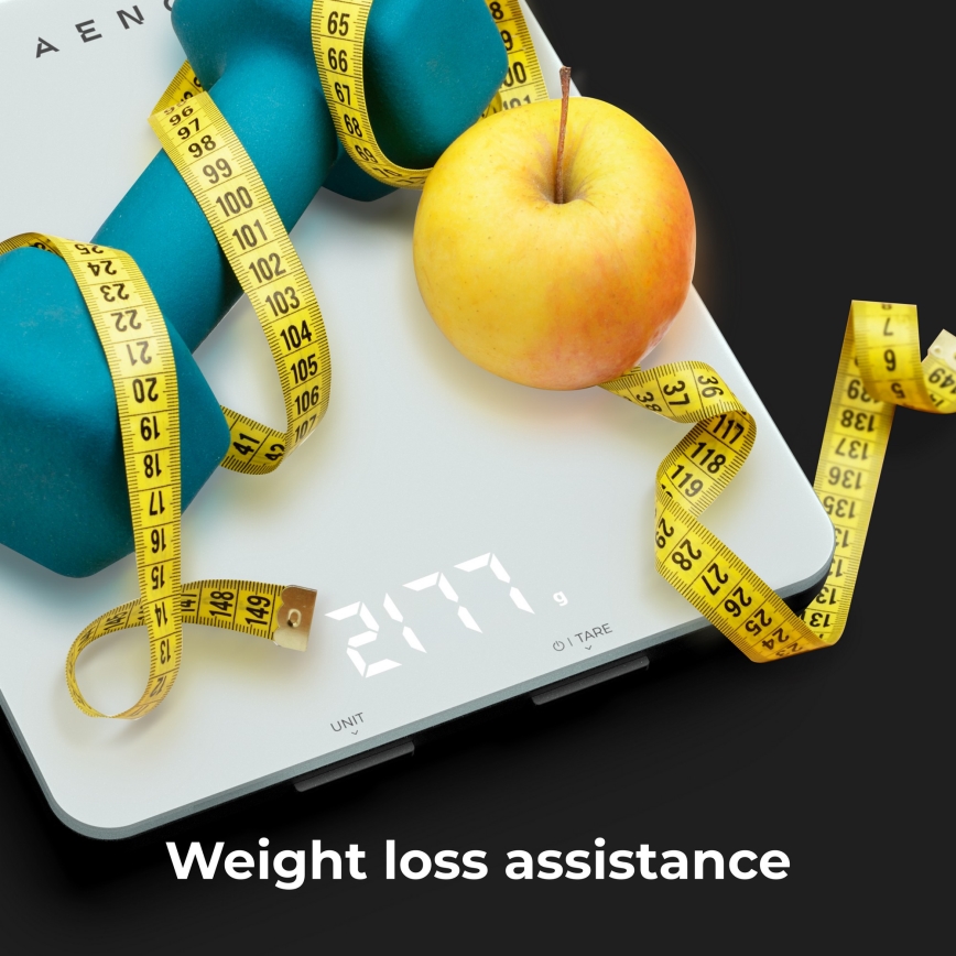 AENO - Smart-Küchenwaage 3xAAA Bluetooth