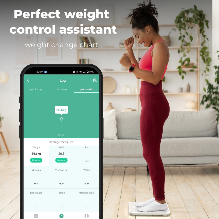 AENO - Smart-Personenwaage 3xAAA