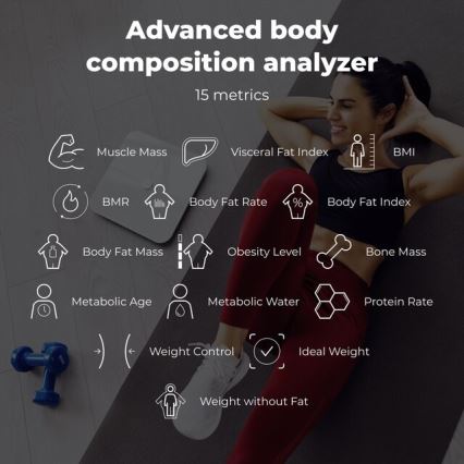 AENO - Smart-Personenwaage 3xAAA