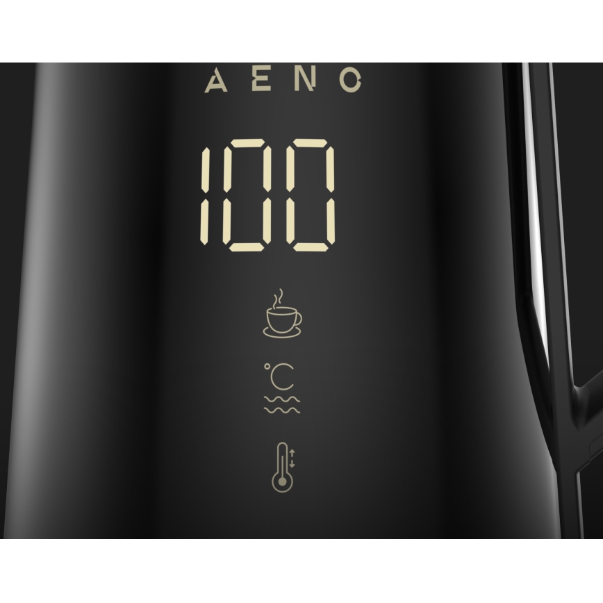 AENO - Intelligenter Wasserkocher mit LED-Display 1,7 l 2200W/230V schwarz