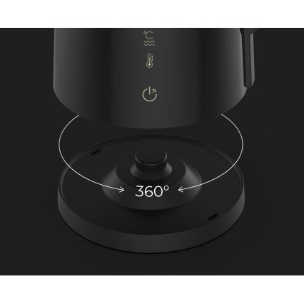 AENO - Intelligenter Wasserkocher mit LED-Display 1,7 l 2200W/230V schwarz