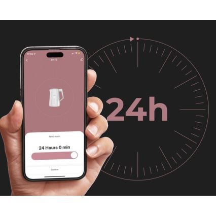 AENO - Intelligenter Wasserkocher mit LED-Display 1,7 l 2200W/230V weiß