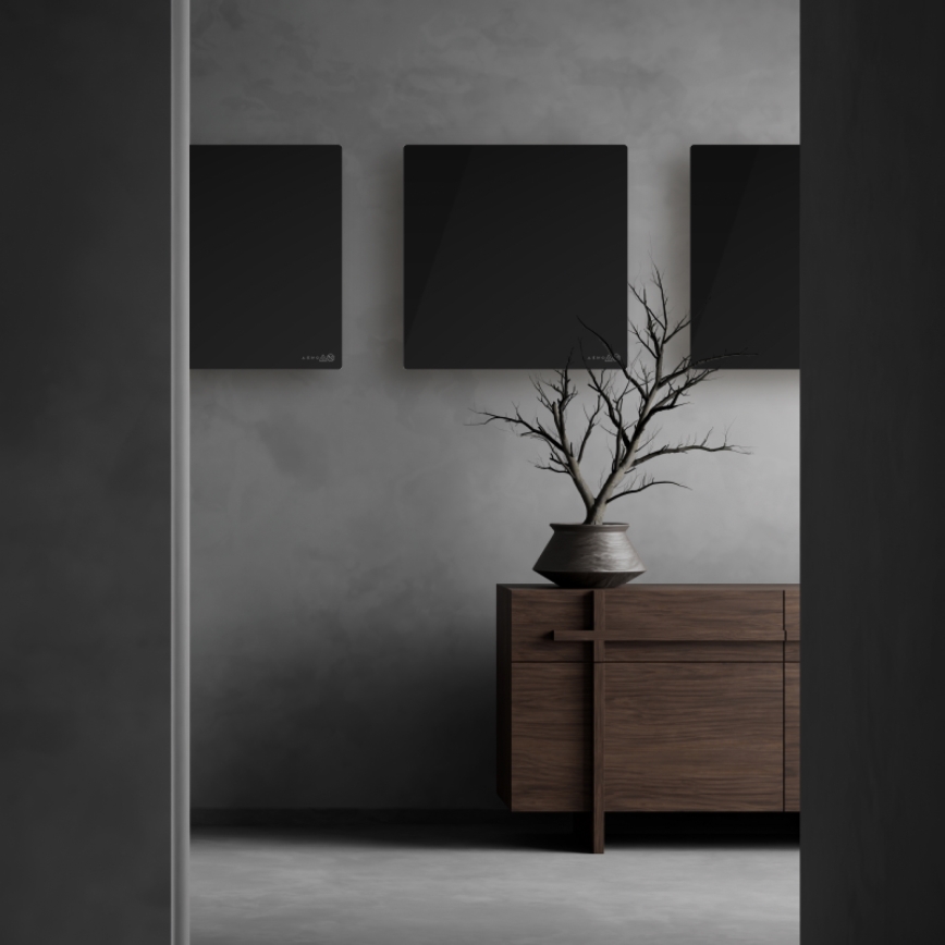 AENO - Smartes elektrisches Infrarot-Heizpaneel 500W Timer/Thermostat Wi-Fi weiß