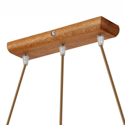 Deckenleuchte an Kabel AIDA 3xE27/60W/230V Eiche