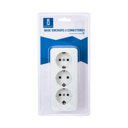 Aigostar - 3-fach SCHUKO-Haushaltssteckdose 250 V/16 A