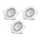 Aigostar - 3er-Set LED-Einbauleuchten 1x GU10 / 4,5 W / 230 V / 3000 K, weiß