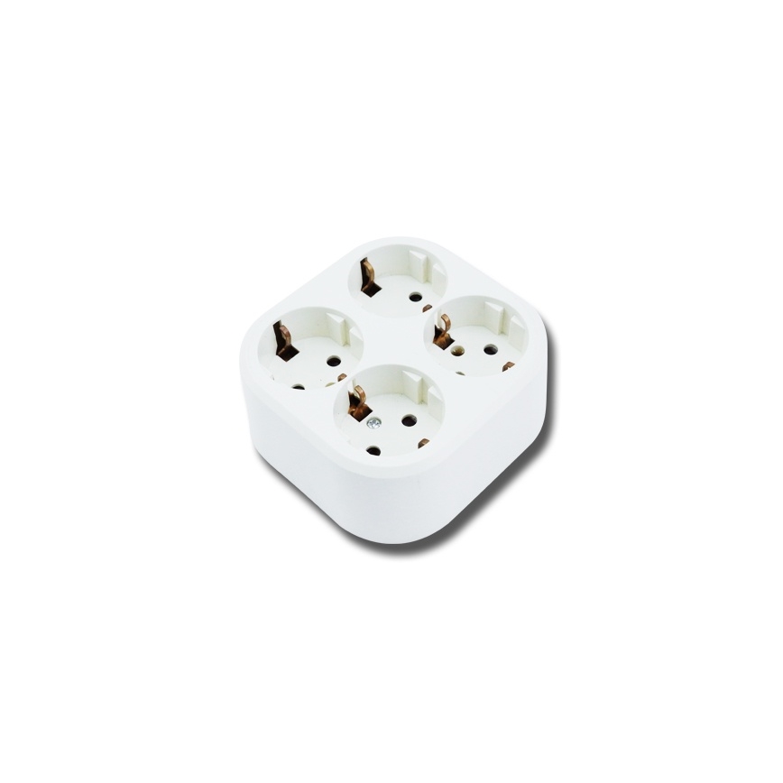 Aigostar - 4-fach SCHUKO Haushaltssteckdose 250 V / 16 A