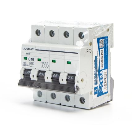 Aigostar - 4-poliger Leitungsschutzschalter 4P-40A-C 400V