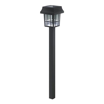 Aigostar - 6er-Set LED-Solarleuchten, LED/2V, 6500K, IP44, 40 mAh, schwarz