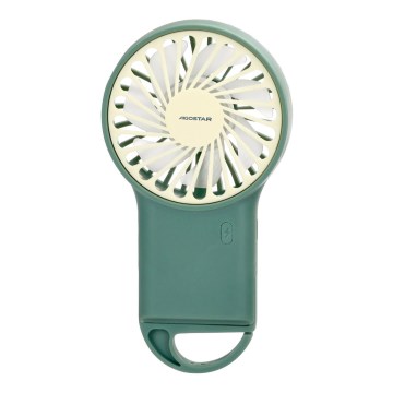 Aigostar - Aufladbar pocket Ventilator 4W/5V 500mAh USB grün