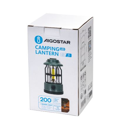 Aigostar - Aufladbare, dimmbare LED-Camping-Handleuchte LED/2,87W/3,7V