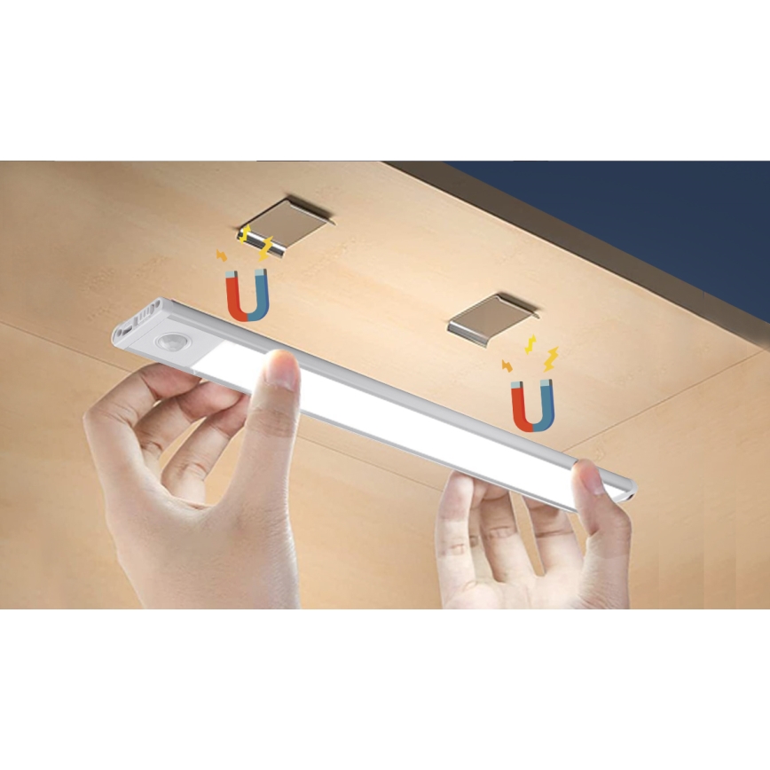 Aigostar - Aufladbare LED-Möbelbeleuchtung mit Sensor LED/1,5W/5V 6500K