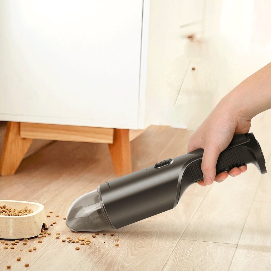 Aigostar - Aufladbarer Handstaubsauger 70W/7,4V Chrom