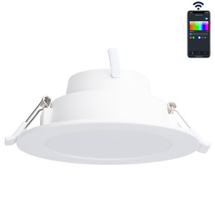 Aigostar - Dimmbare LED-RGBW-Einbauleuchte für Badezimmer MESH Smart LED/6W/230V 2700-6500K IP44