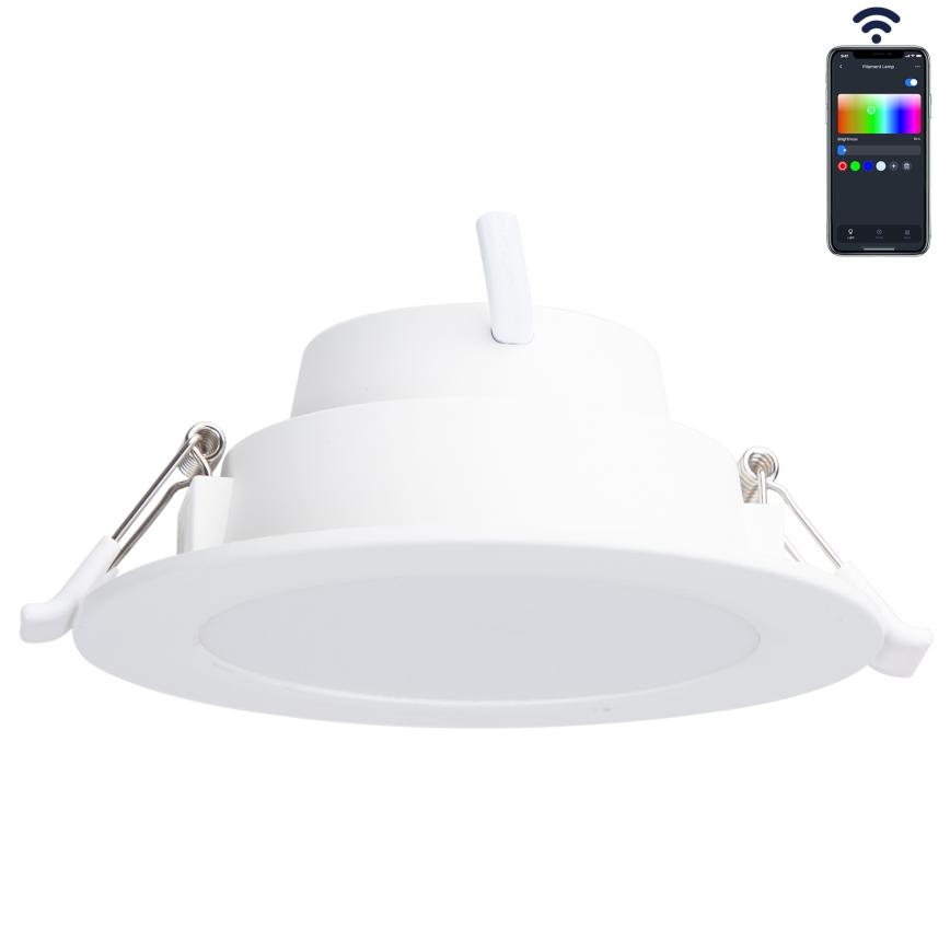 Aigostar - Dimmbare LED-RGBW-Einbauleuchte für Badezimmer MESH Smart LED/6W/230V 2700-6500K IP44