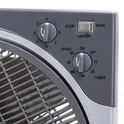 Aigostar - Standventilator 35W/230V Ø 30 cm weiß/grau