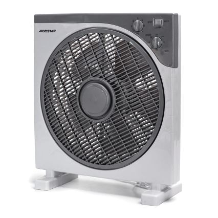 Aigostar - Standventilator 35W/230V Ø 30 cm weiß/grau