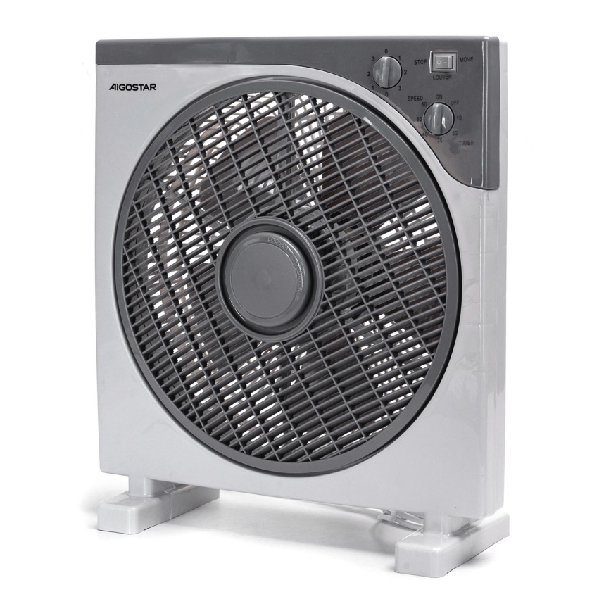 Aigostar - Standventilator 35W/230V Ø 30 cm weiß/grau