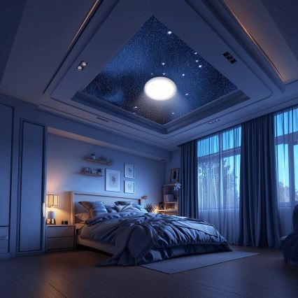 Aigostar - Dimmbare LED-RGBW-Deckenleuchte für Badezimmer MESH Smart LED/12W/230V IP44 + Fernbedienung
