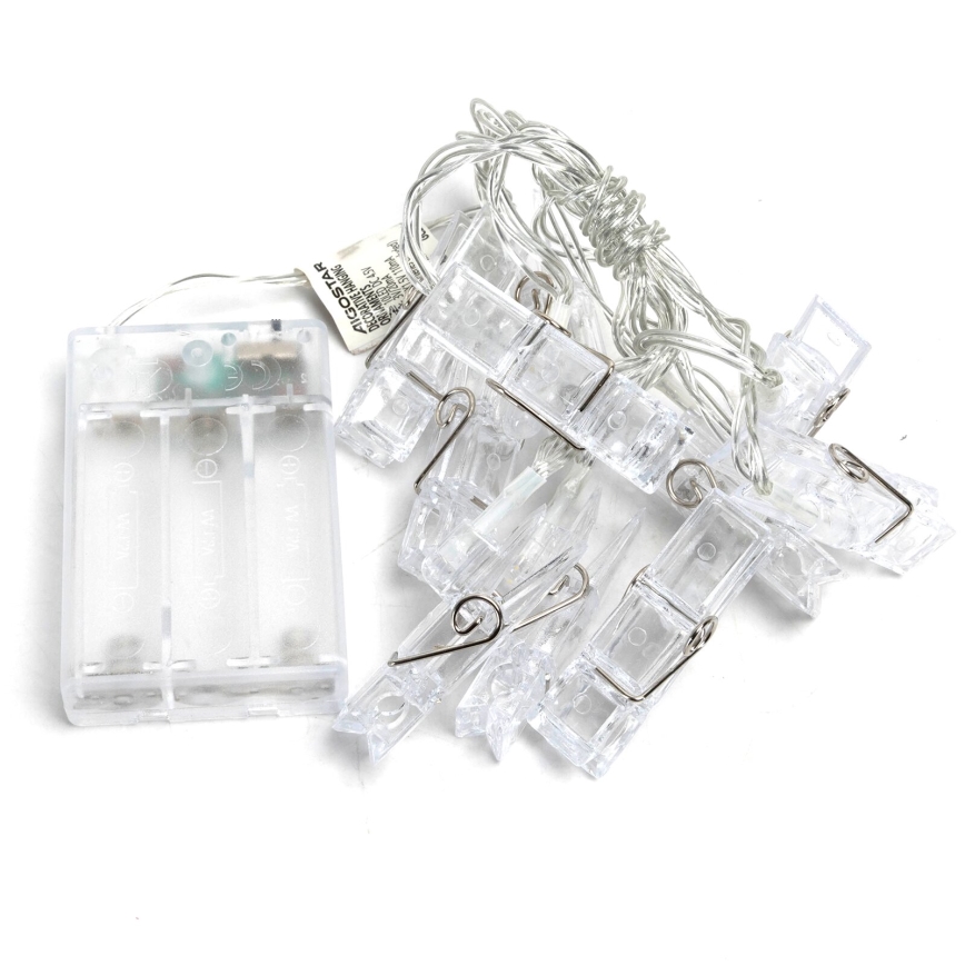 Aigostar - Dekorative LED-Kette mit Zapfen 20xLED/3xAA 3,3m warmweiβ