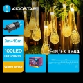 Aigostar - Dekorative LED-Outdoor-Lichterkette 100xLED/8 Funktionen 13m IP44 warmweiβ