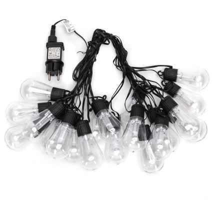Aigostar - Dekorative LED-Outdoor-Lichterkette 20xLED/13m IP44 kaltweiß