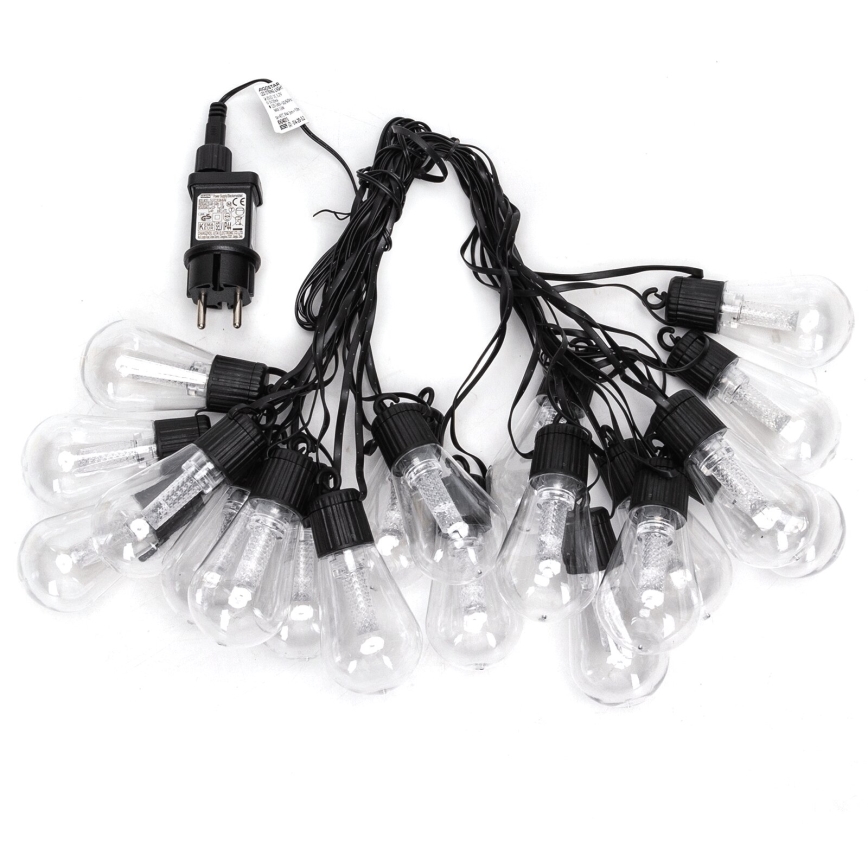 Aigostar - Dekorative LED-Outdoor-Lichterkette 20xLED/13m IP44 kaltweiß