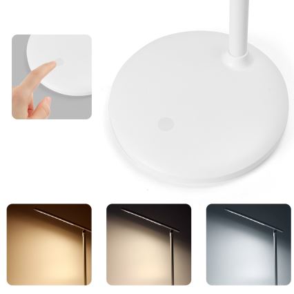 Aigostar - Dimm- und aufladbare LED-Tischleuchte mit Touch-Funktion LED/3W/5V 1200mAh 3000/4000/6500K