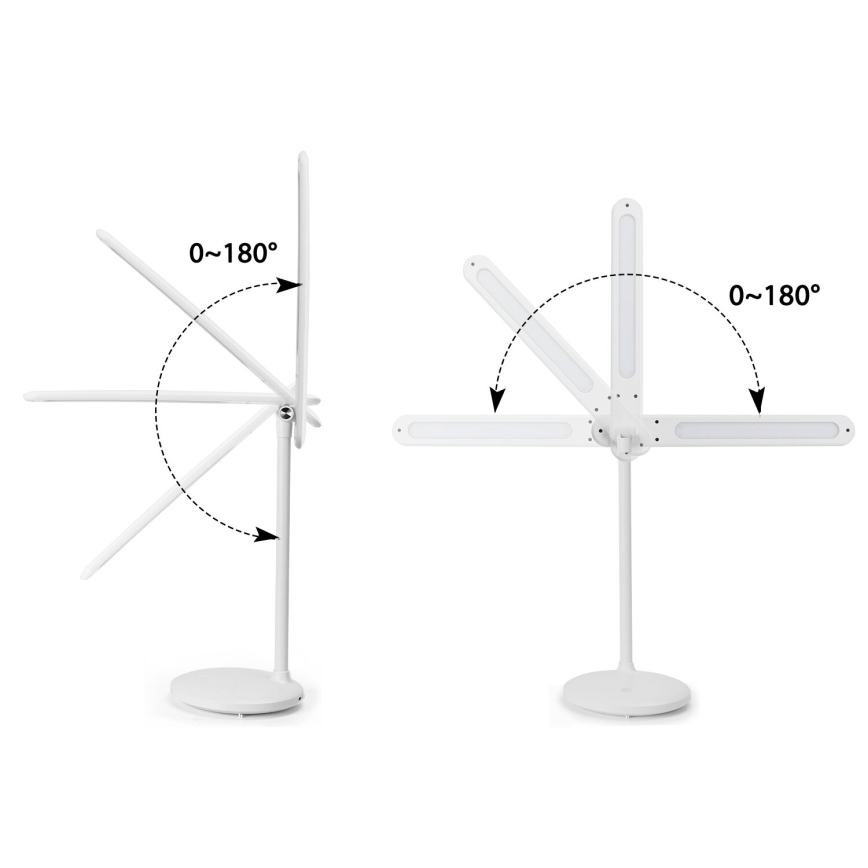 Aigostar - Dimm- und aufladbare LED-Tischleuchte mit Touch-Funktion LED/3W/5V 1200mAh 3000/4000/6500K