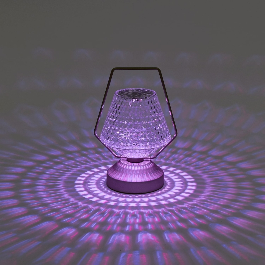 Aigostar - Dimmbare aufladbare LED-RGB-Tischleuchte LED/1W/5V 1800mAh 20 cm + Fernbedienung