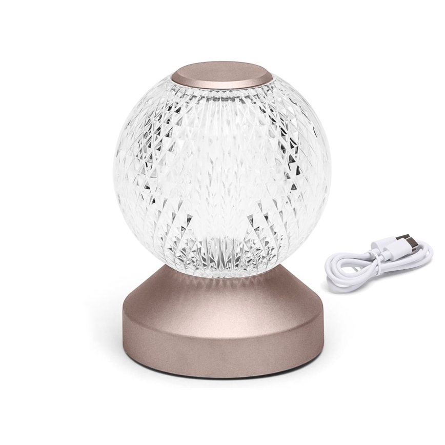 Aigostar - Dimmbare aufladbare LED-Tischleuchte LED/1W/5V 2700/4000/6500K 1800mAh 13,5 cm