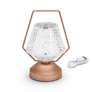 Aigostar - Dimmbare aufladbare LED-Tischleuchte LED/1W/5V 2700/4000/6500K 1800mAh 20 cm