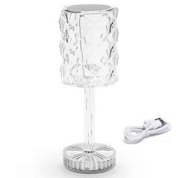 Aigostar - Dimmbare aufladbare LED-Tischleuchte LED/1W/5V 2700/4000/6500K 1800mAh 26 cm