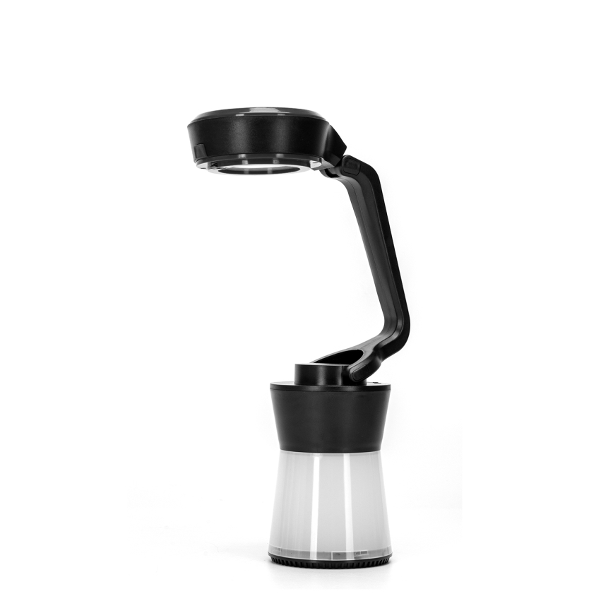 Aigostar - Dimmbare LED-Camping-Handleuchte 3in1 LED/3xAA schwarz